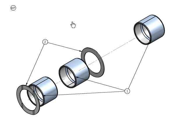 Вкладыш подшипника шатуна P4 303822 RefComp