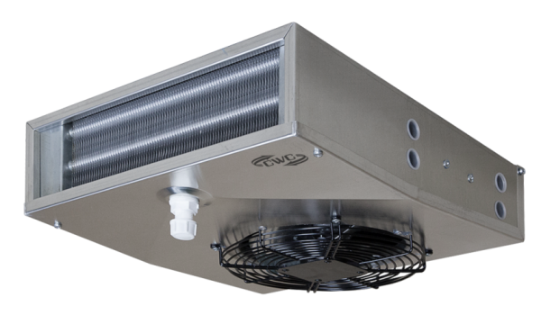 Воздухоохладитель потолочный CWC OF-060-201 среднетемпературный 2.1 м² с ТЭН без вентилятора 1×200 мм