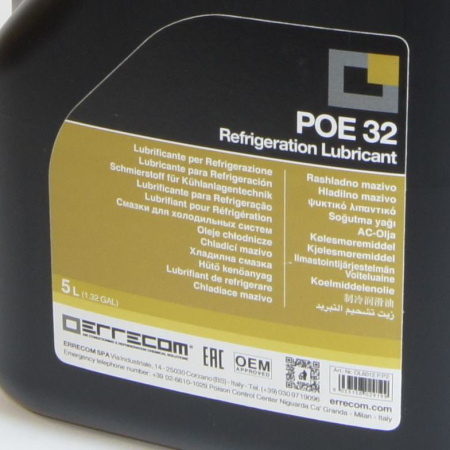 Масло синтетическое POE 32 5л Errecom OL6012.P.P2