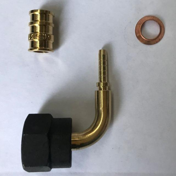 Штуцер капиллярный угловой XCA04M 3/8 DN4