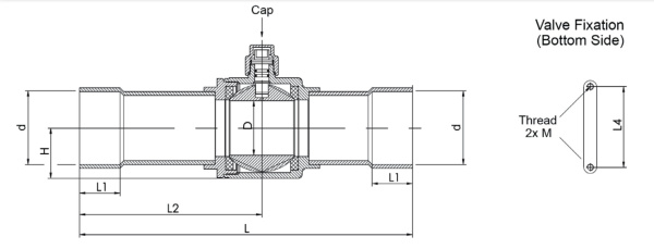 Вентиль шаровой SBV(M)-A13YHSY-2-S / SA (ZBC- 1 5/8) SANHUA 10150055502