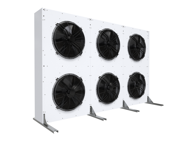 Воздушный конденсатор CWC H-501A(E~3Δ) 13.7 кВт 20.3 м² с 1 вентилятором Ebmpapst 500 мм