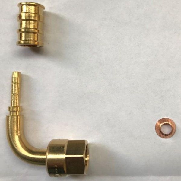 Штуцер капиллярный угловой XCA02M 1/4 DN4