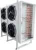 Воздухоохладитель шоковой заморозки CWC SF-632G 10T 117.5 м² шаг ламели 10 мм с ТЭН без вентиляторов 2×600 мм