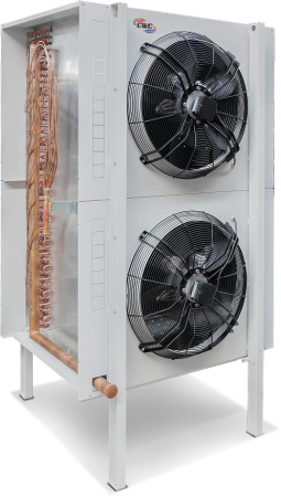 Воздухоохладитель шоковой заморозки CWC SF-502I 10T 97.3 м² шаг ламели 10 мм с ТЭН без вентиляторов 2×500 мм