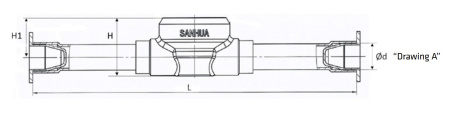 Стекло смотровое SYJ28H51 (1 1/8" пайка) SANHUA SYJX0000502