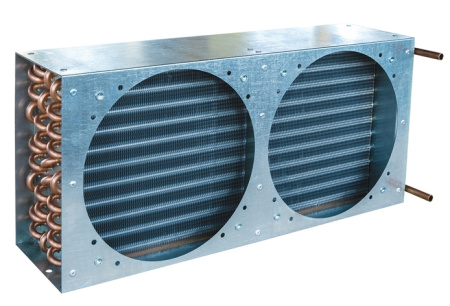 Воздушный конденсатор CWC L-252A 305.7 Вт 5.2 м² для 2 вентиляторов 250 мм