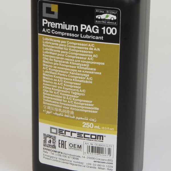 Масло синтетическое LR-PAG 100 - 250ML Errecom OL6003.Q.P2