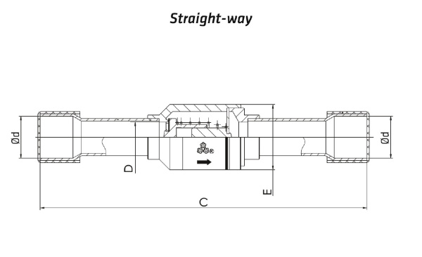 Клапан дифференциальный YCVS10-004  SANHUA 10160059902