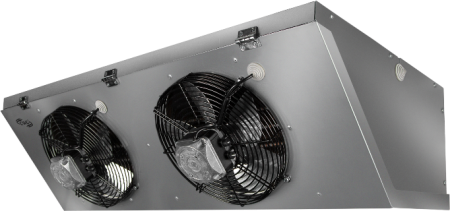 Воздухоохладитель уголовой CWC CWC OB-M252D40 среднетемпературный 11 м² шаг ламели 4 мм с ТЭН без вентиляторов 2×200 мм