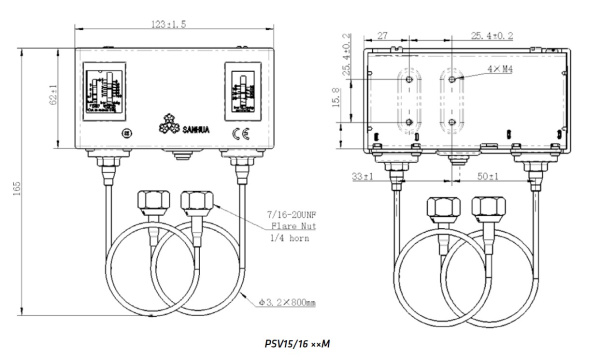 Реле давления PSV15AAL-S01 SANHUA 10660014402