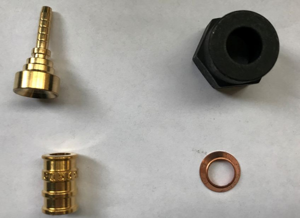 Штуцер капиллярный XBA04M прямой 3/8 DN4