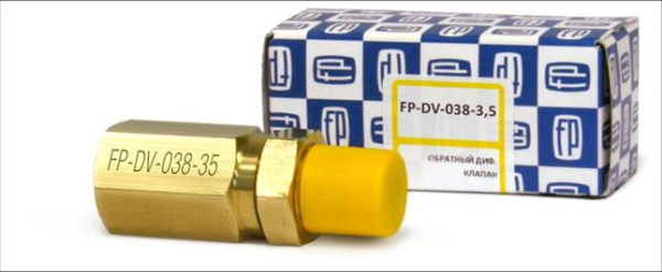 Клапан диф.обратный FP-DV-038-35